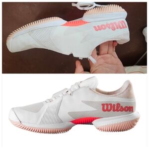 Nwot Wilson Kaos Swift 1.5 All Court Tennis Pickleball Shoes White Apricot 9.5